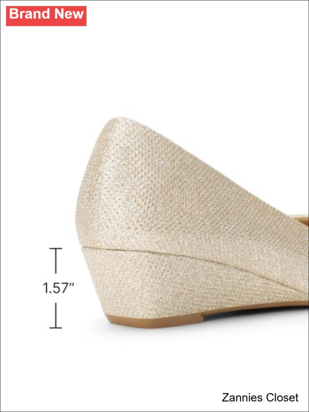 ✨ DREAM PAIRS Women's Wedge Heel Dress Pumps 1.75-Inch Comfortable Round Toe - Picture 5 of 6